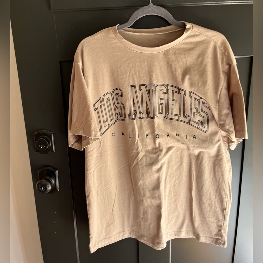 los angeles california oversized graphic tee